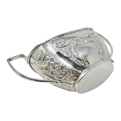 1899 Antique Victorian Era Two Handled Bowl Silversmith George Nathan & Ridley Hayes Chester Hallmarks