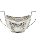 1899 Antique Victorian Era Two Handled Bowl Silversmith George Nathan & Ridley Hayes Chester Hallmarks