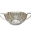 1899 Antique Victorian Era Two Handled Bowl Silversmith George Nathan & Ridley Hayes Chester Hallmarks
