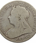 1899 Shilling Victoria Queen Great Britain Silver British Coin