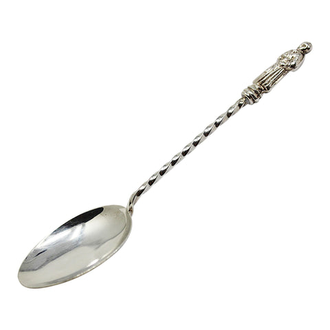 1900 Antique Victorian Era Apostle Set Six Tea Spoons with original Case Maker Miller Bros Birmingham Hallmarks