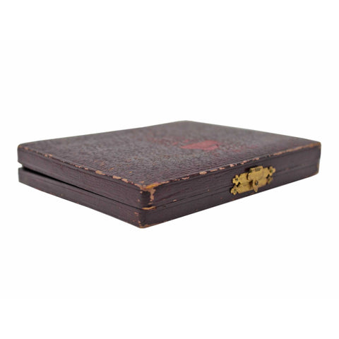 1900 Antique Victorian Era Apostle Set Six Tea Spoons with original Case Maker Miller Bros Birmingham Hallmarks