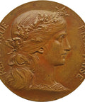 1900 French Republic Medal Exposition Universelle by Henri Dubois