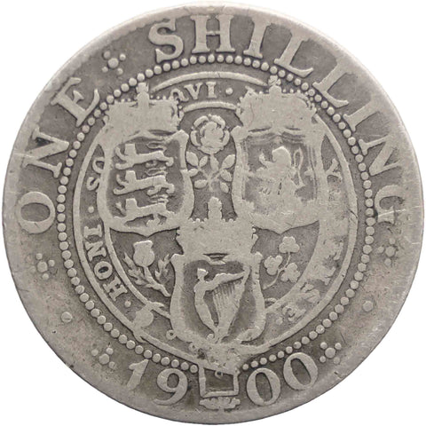 1900 Shilling Queen Victoria Great Britain Silver Coin