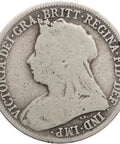 1900 Shilling Queen Victoria Great Britain Silver Coin