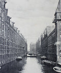 1900’s Antique Hamburg Freihafen Brooksfleeth The Speicherstadt Postcard