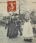1900s Breton Dance Brittany France Ethnic original Postcard
