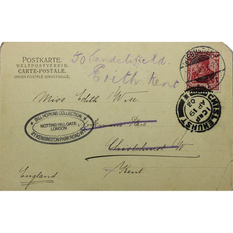 1900s Germany Wiesbaden Cafe Orient under den Eichen Postcard