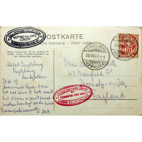 1900s Switzerland Engelberg Alte Dorfpartie Postcard