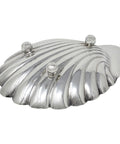 1901 Antique Victorian Era Shell Shaped Sterling Silver Dish Silversmith Atkin Brothers Sheffield Hallmarks