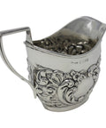 1901 Antique Victorian Era Sterling Silver Cream Jug Silversmith William Locke & Co Birmingham Hallmarks