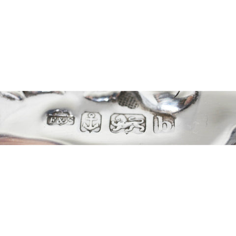 1901 Antique Victorian Era Sterling Silver Dish Silversmiths Fattorini & Sons Ltd Birmingham Hallmarks