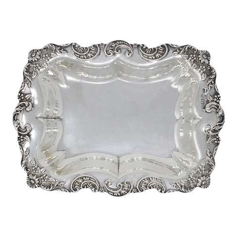 1901 Antique Victorian Era Sterling Silver Dish Silversmiths Fattorini & Sons Ltd Birmingham Hallmarks