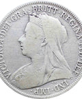 1901 Shilling Queen Victoria Great Britain Silver Coin