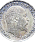 1902 2 Pence Edward VII Maundy Issues Silver Coin