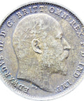 1902 4 Pence Edward VII Great Britain Silver Coin
