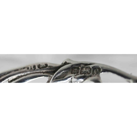 1902 Antique Edwardian Era Pierced Bonbon Dish Silversmith Henry Matthews Birmingham Hallmarks