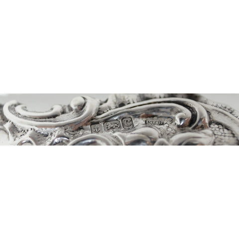 1902 Antique Edwardian Era Pierced Dish Silversmith C T Burrows & Sons (Charles Turman Burrows) Birmingham Hallmarksrdian Era Pierced Dish Silversmith C T Burrows & Sons (Charles Turman Burrows) Birmingham Hallmarks