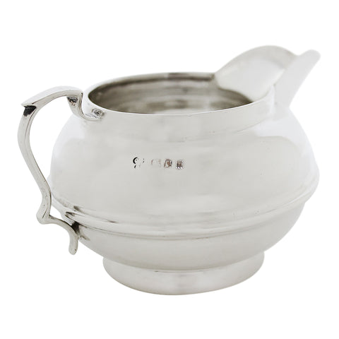1902 Antique Edwardian Era Sterling Silver Cream Jug Silversmith Charles Boyton & Son Ltd London Hallmarks