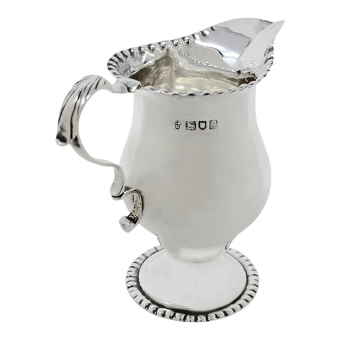 1902 Antique Edwardian Era Sterling Silver Cream Jug Silversmiths Charles Stuart Harris London Hallmarks