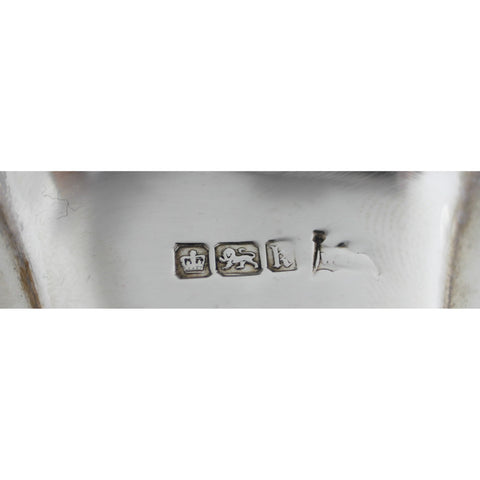 1902 Antique Edwardian Era Sterling Silver Vase Silversmith Walker & Hall Sheffield Hallmarks