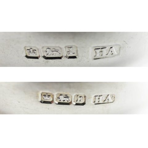 1903 Antique Edwardian Era Apostle Set Six Tea Spoons Silversmith Atkin Brothers Sheffield Hallmarks