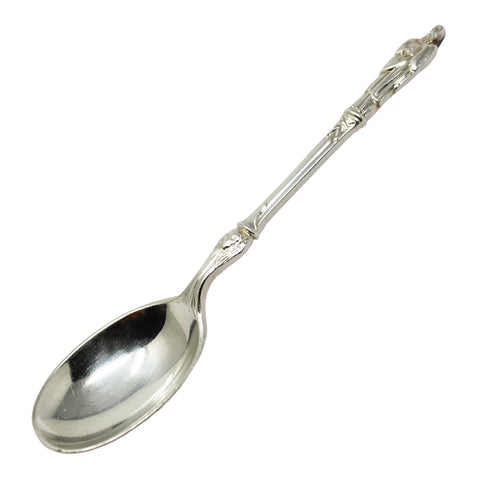 1903 Antique Edwardian Era Apostle Set Six Tea Spoons Silversmith Atkin Brothers Sheffield Hallmarks