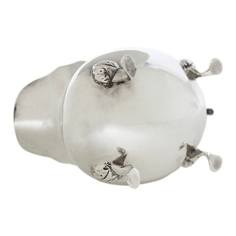 1903 Antique Edwardian Era Sterling Silver Cream Jug Silversmith Walker & Hall Sheffield Hallmarks