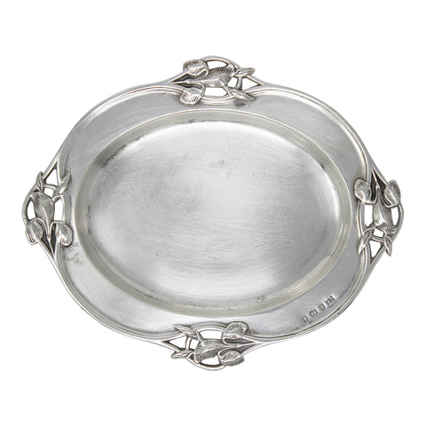 1903 Antique Edwardian Era Sterling Silver Dish Silversmiths Charles Wilkes Birmingham Hallmarks