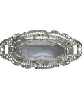 1903 Antique Edwardian Era Sterling Silver Pierced Bon Bon Dish Silversmith Henry Matthews Birmingham Hallmarks