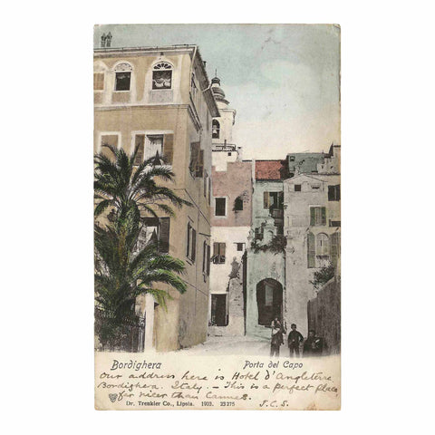 1903 Italy Bordighera Town Postcard Porta del Capo