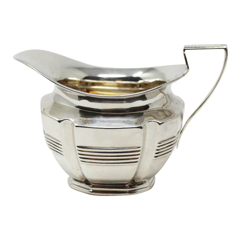 1904 Antique Edwardian Era Sterling Silver Cream Jug Silversmith William Aitken Birmingham Hallmarks