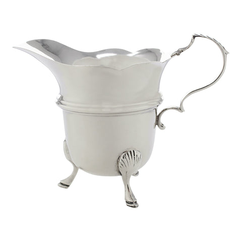 1904 Antique Edwardian Era Sterling Silver Cream Jug Silversmith William Aitken Birmingham Hallmarks