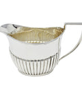 1904 Antique Edwardian Era Sterling Silver Milk Jug Silversmith William Devenport Birmingham Hallmarks