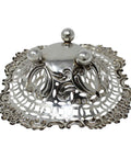 1904 Antique Edwardian Era Sterling Silver Pierced Bon Bon Dish Silversmith William Devenport Birmingham Hallmarks