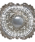 1904 Antique Edwardian Era Sterling Silver Pierced Bon Bon Dish Silversmith William Devenport Birmingham Hallmarks