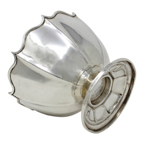 1904 Antique Edwardian Era Sterling Silver Sugar Bowl Silversmith Mappin & Webb Ltd Sheffield Hallmarks