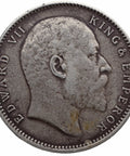 1904 One Rupee British India Coin Edward VII Silver Calcutta Mint