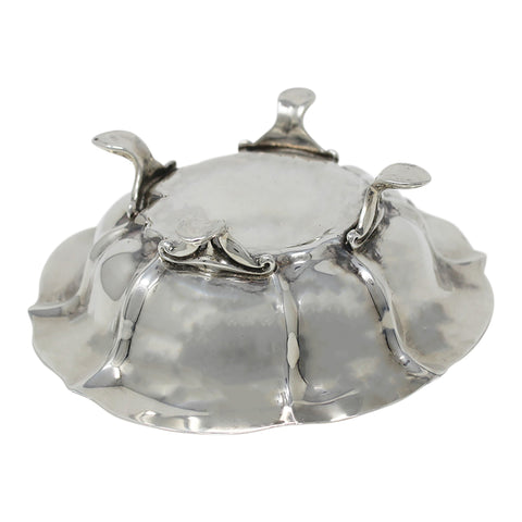 1905 Antique Edwardian Era Sterling Silver Dish Silversmiths Atkin Brothers Sheffield Hallmarks