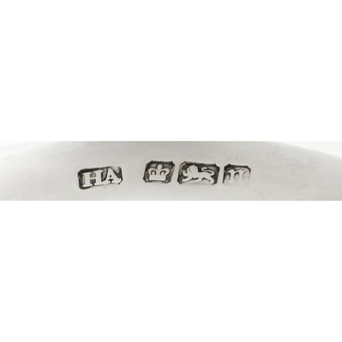 1905 Antique Edwardian Era Sterling Silver Dish Silversmiths Atkin Brothers Sheffield Hallmarks