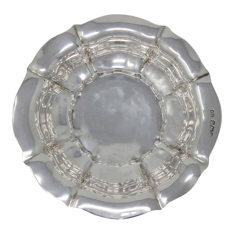 1905 Antique Edwardian Era Sterling Silver Dish Silversmiths Atkin Brothers Sheffield Hallmarks