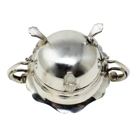 1905 Antique Edwardian Era Sterling Silver Twin Handled Bowl William Henry Sparrow Birmingham Hallmarks