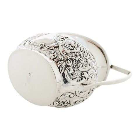 1905 Antique Victorian Era Sterling Silver Cream Jug Silversmith William Aitken Birmingham Hallmarks