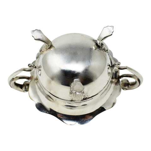 1905 Antique Edwardian Silver Twin Handled Bowl William Henry Sparrow 