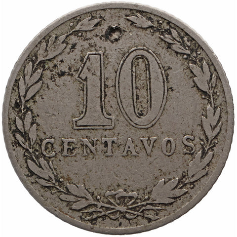 1906 10 Centavos Argentina Coin
