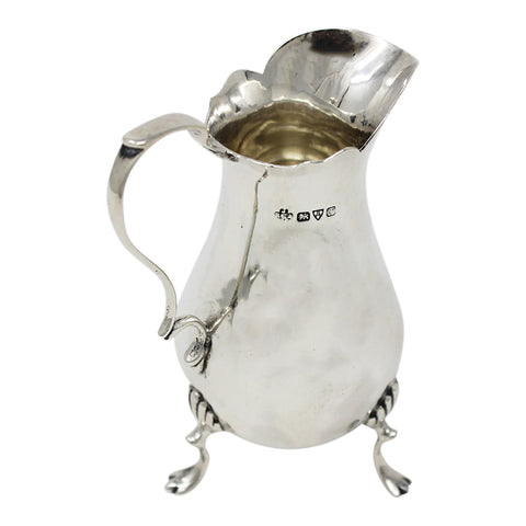 1906 Antique Edwardian Era Sterling Silver Cream Jug Silversmith Jay, Richard Attenborough Co Ltd Chester Hallmarks