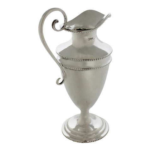 1906 Antique Edwardian Era Sterling Silver Jug Silversmiths William Disney Barlow London Hallmarks