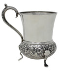1906 Antique Edwardian Era Sterling Silver Mug Silversmith Henry Hobson & Sons Birmingham Hallmarks