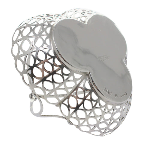 1906 Antique Edwardian Era Sterling Silver Pierced Basket Silversmith Goldsmiths & Silversmiths Co Ltd London Hallmarks