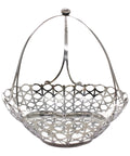 1906 Antique Edwardian Era Sterling Silver Pierced Basket Silversmith Goldsmiths & Silversmiths Co Ltd London Hallmarks